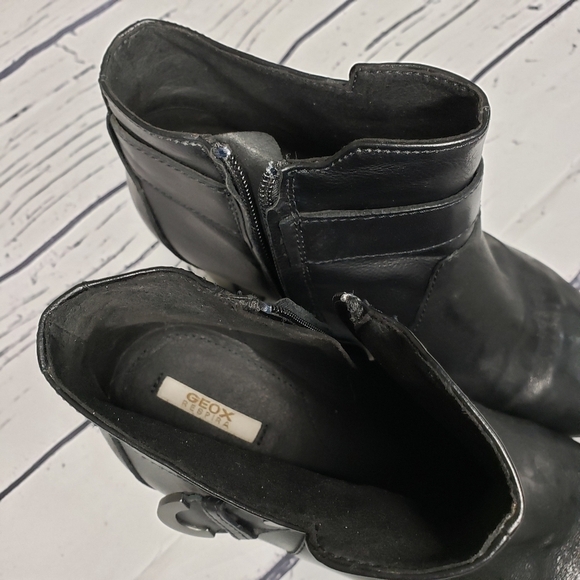 Geox Respira Italian Patent Black Boot Size 38 - Picture 7 of 11